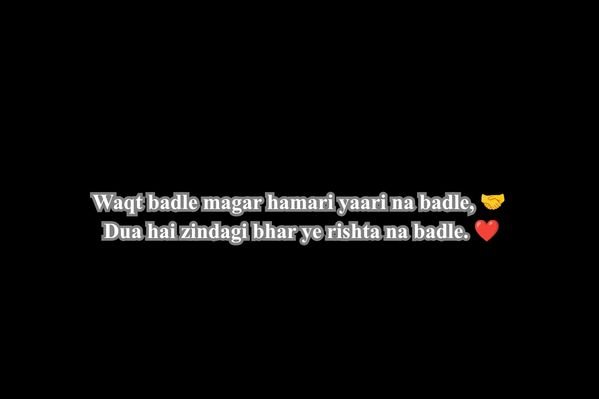Dosti Shayari 2 Line for Girl