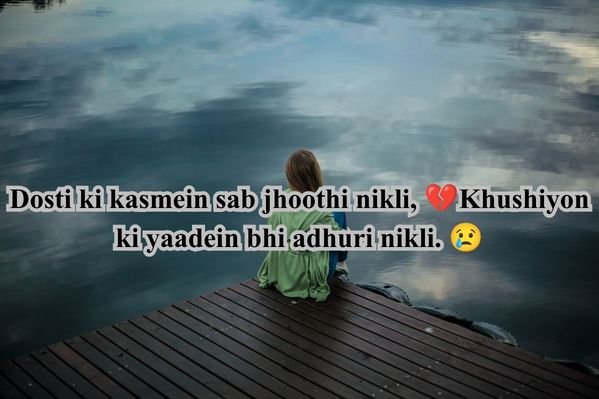 Sad Dosti Shayari 💔