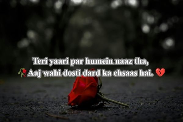 Sad Dosti Shayari 💔